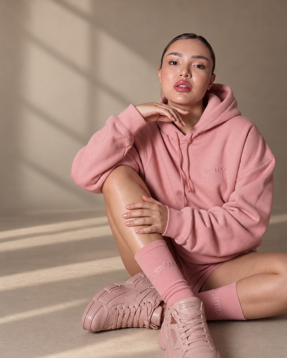 Julia — soft powder brows and lip blush, Dubai