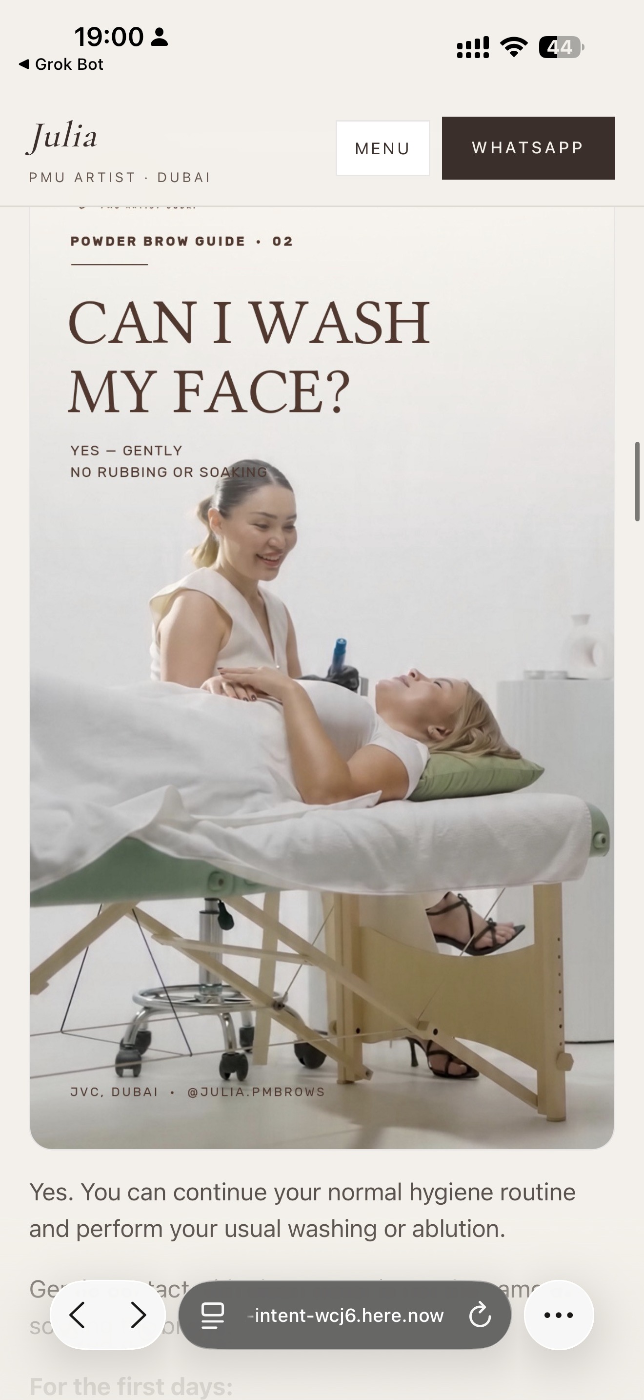 Can I wash my face? Yes — gently, no rubbing or soaking
