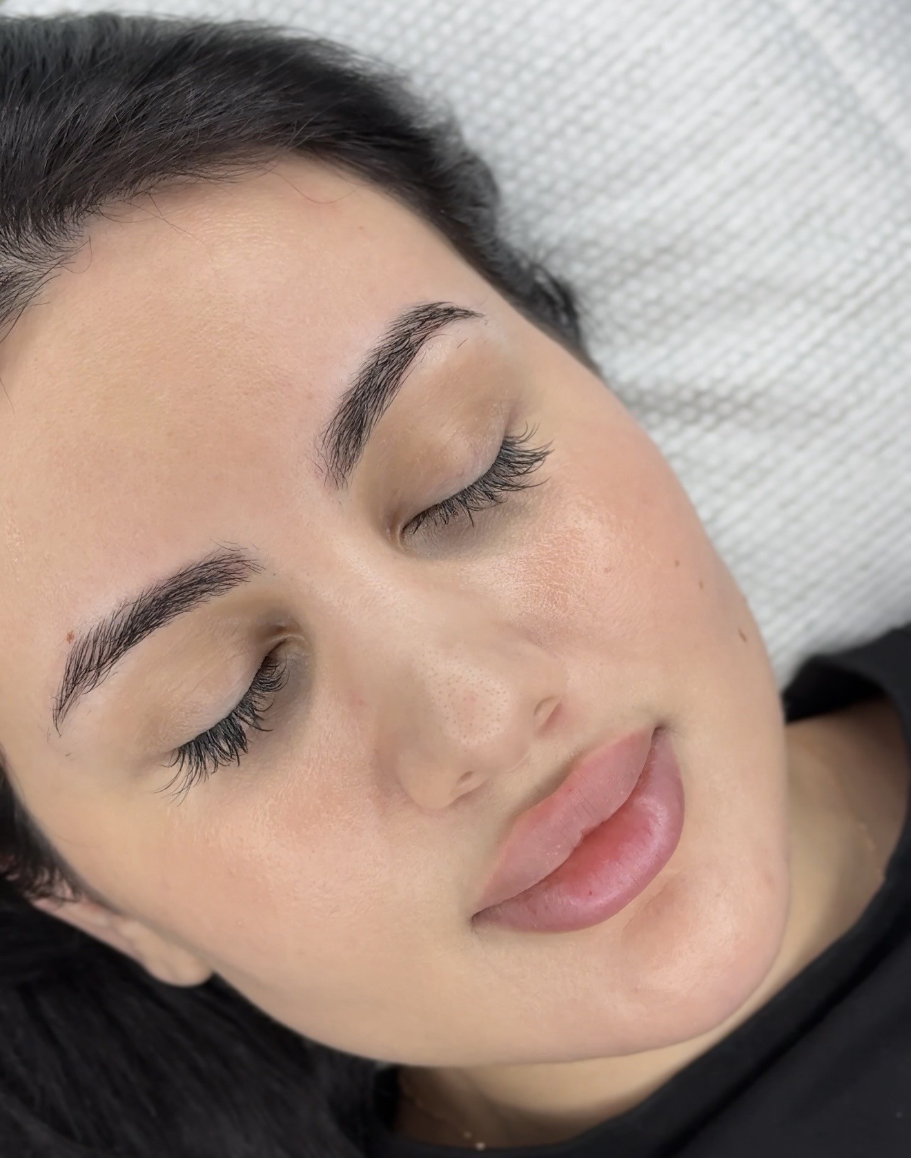 Powder brows before appointment